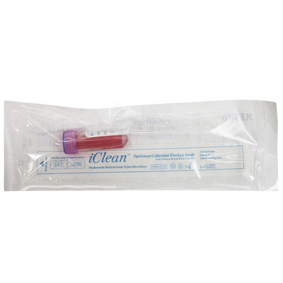 Pengambilan Sampel Virus Nasal Steril Flocked Swab Disposable Virus Iclean Nasopharyngeal Swab