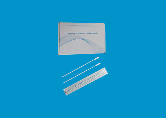 Transport Dna Specimen Sterile Flocked Swabs Test Sticks Penyeka Hidung Dan Tenggorokan