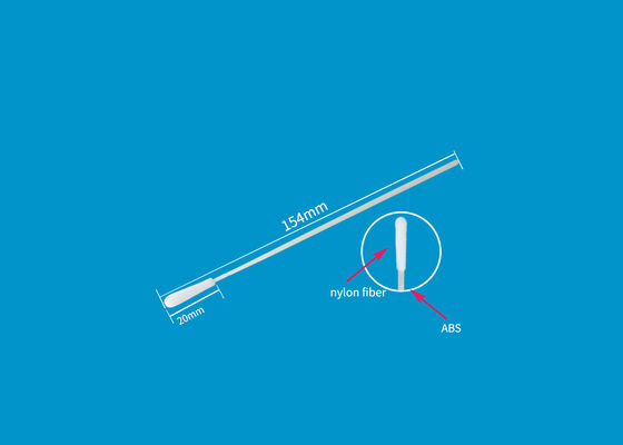 Nylon Flocked Mouth Swab Dna Test / Buccal Swab Collection Kit Transport Flocking