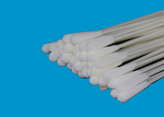Pengambilan sampel Oropharyngeal Flocking Nylon Medical Buccal Cheek Swab Kepala berbondong-bondong steril