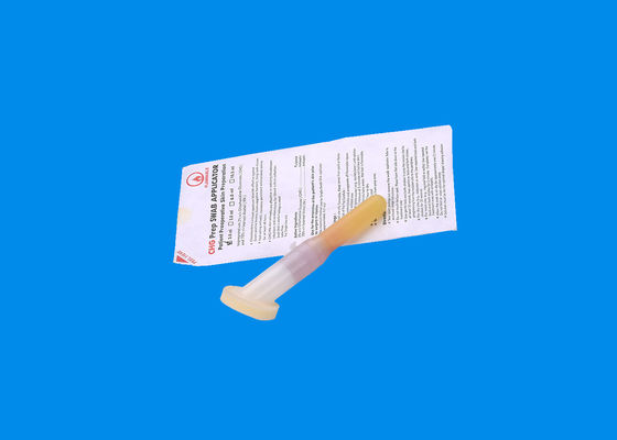 Chlorhexidine Gluconate CHG Aplikator Pegangan Polietilen Antiseptik Bertindak Cepat