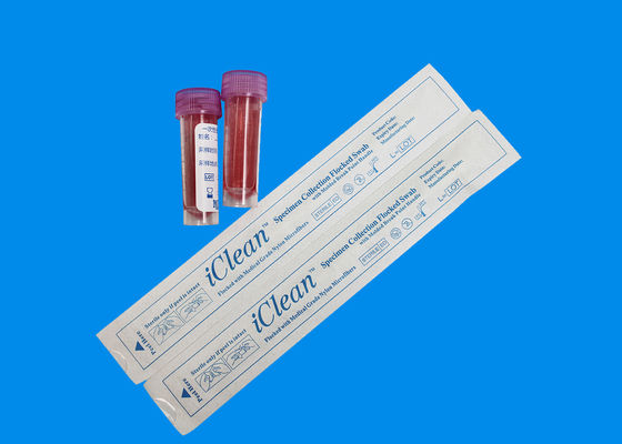 Kit Pengujian Swab Berbondong-bondong Nasofaring Untuk Koleksi Spesimen DNA Swab 3MM TIP