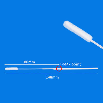Koleksi Sampling Nasopharyngeal Kepala Nilon Swab Berbondong-bondong Steril