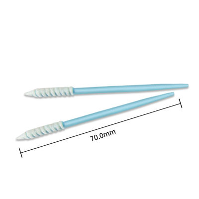 CM-PS752 Slim Pointed Spiral Head Esd Foam Polyester Cleanroom Penyeka untuk Pembersihan Elektronik