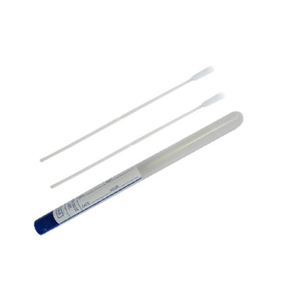 Nylon Fiber Nasopharyngeal Flocked Swab Untuk Pengambilan Sampel Dengan Tabung Transportasi