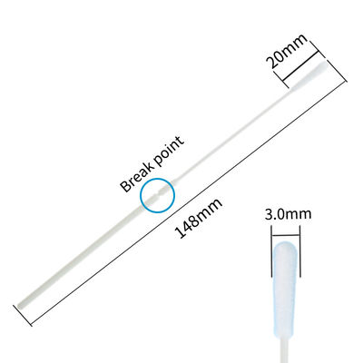 DNA Nasal Flocked Swab Disposable Sampling Swab Untuk Nasopharyngeal