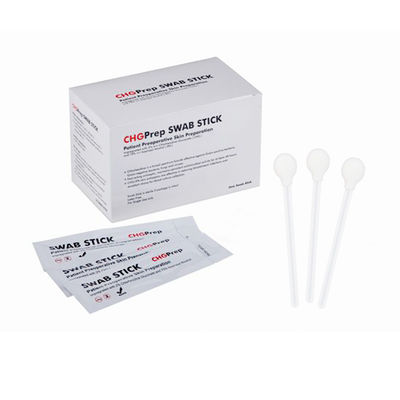 6ml CHG Swab Sticks 70% Alkohol Dan 2% CHG Antiseptik Kulit Prepping Foam Swab