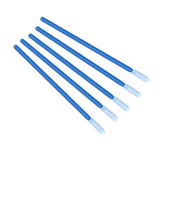 CM FS1702 Industrial Microfib Foam Tip Swab Kepala Bulat Pegangan Biru