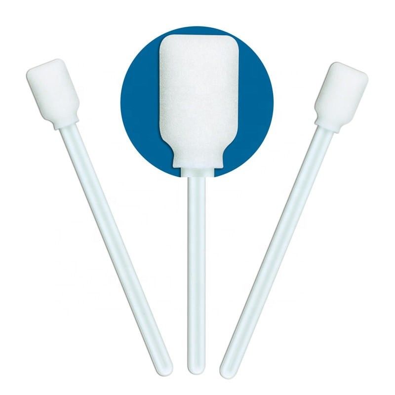 CM-FS707W Penyeka Cleanroom Bebas Debu Persegi Persegi Panjang Kepala Spons Busa Tip Swab Stick